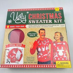 NWT Ugly make your own Christmas Sweater Kit Mens Size small